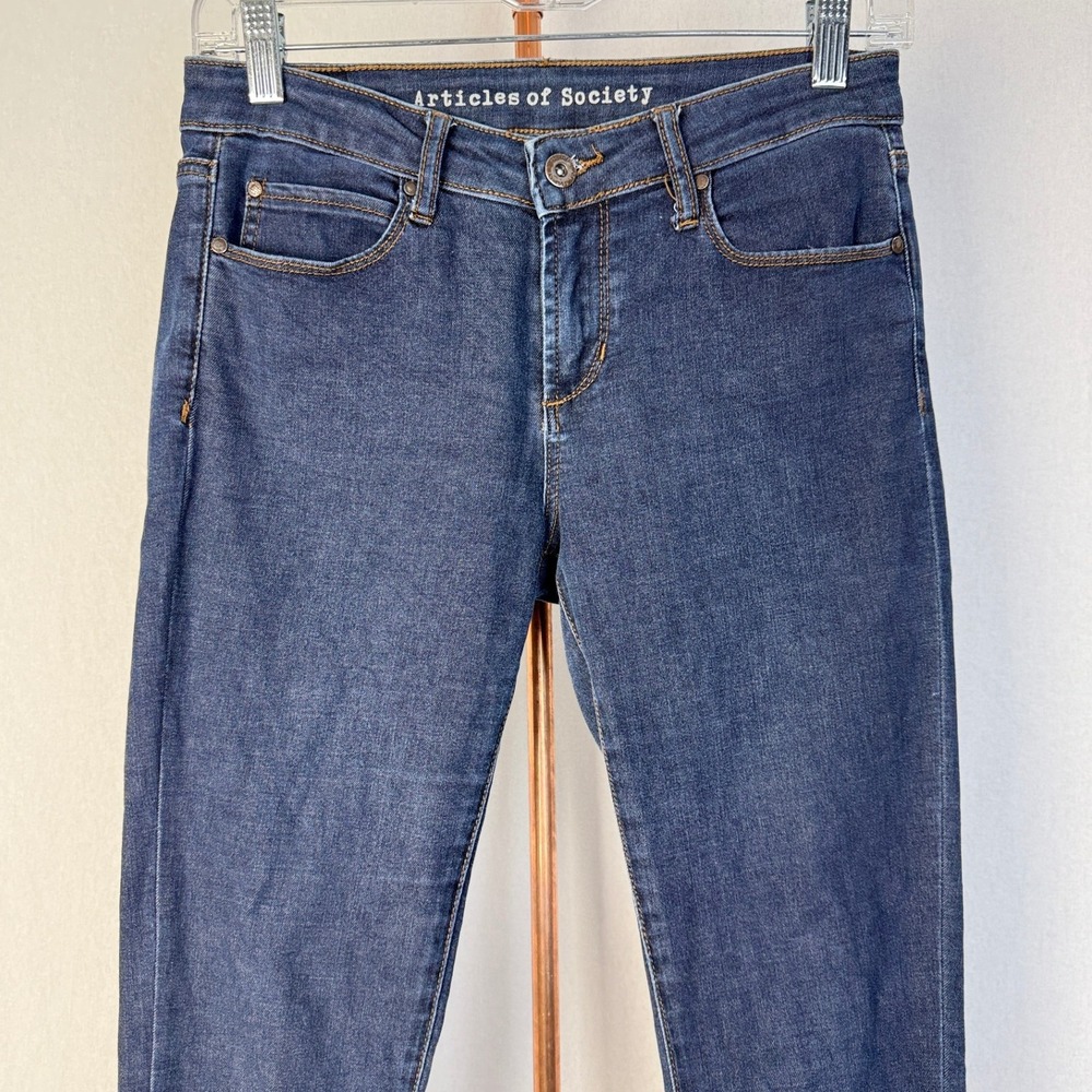 Articles of Society Dark Wash Denim Skinny Jeans Women's - Picture 2 of 15